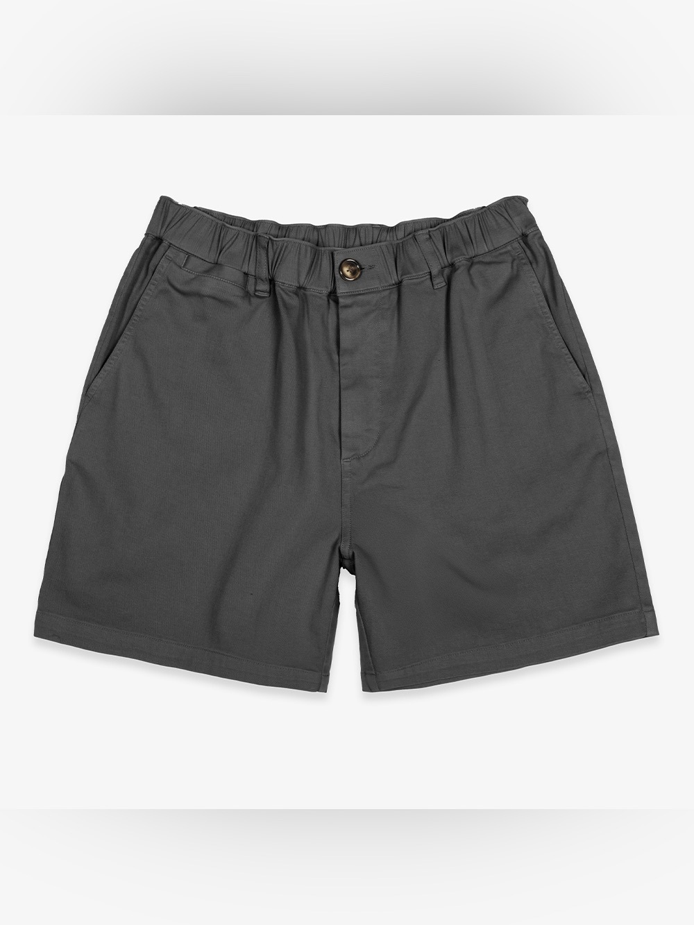 Cove Men's Flat Front Charcoal Shorts 15 inch